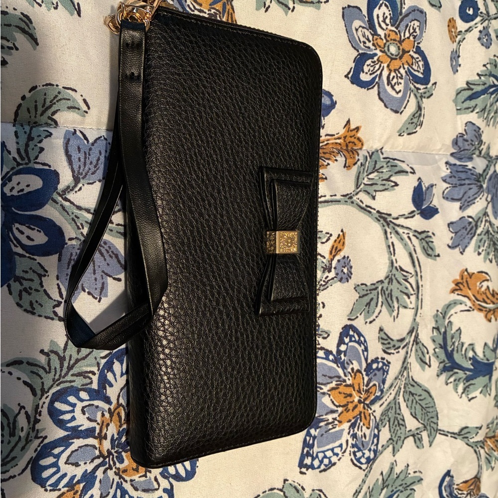 Anne Klein Black Leather Wallet